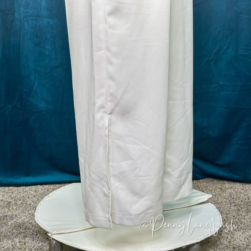 NWT Miami Fritz Lace Trim  Wide Leg Jumpsuit White - Picture 4 of 11